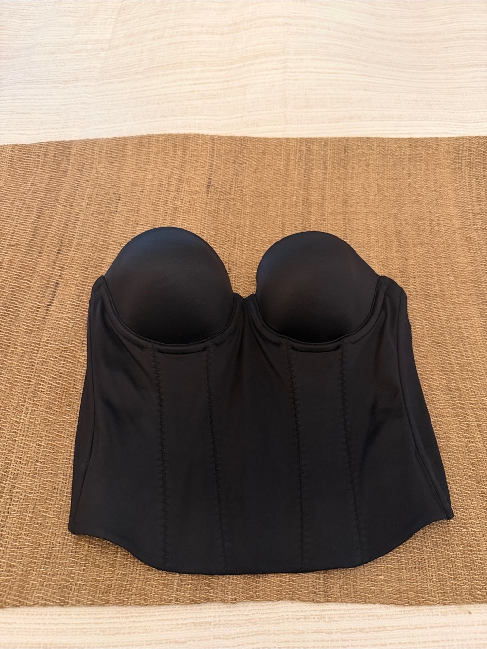 Victoria's Secret Black Strapless Bustier